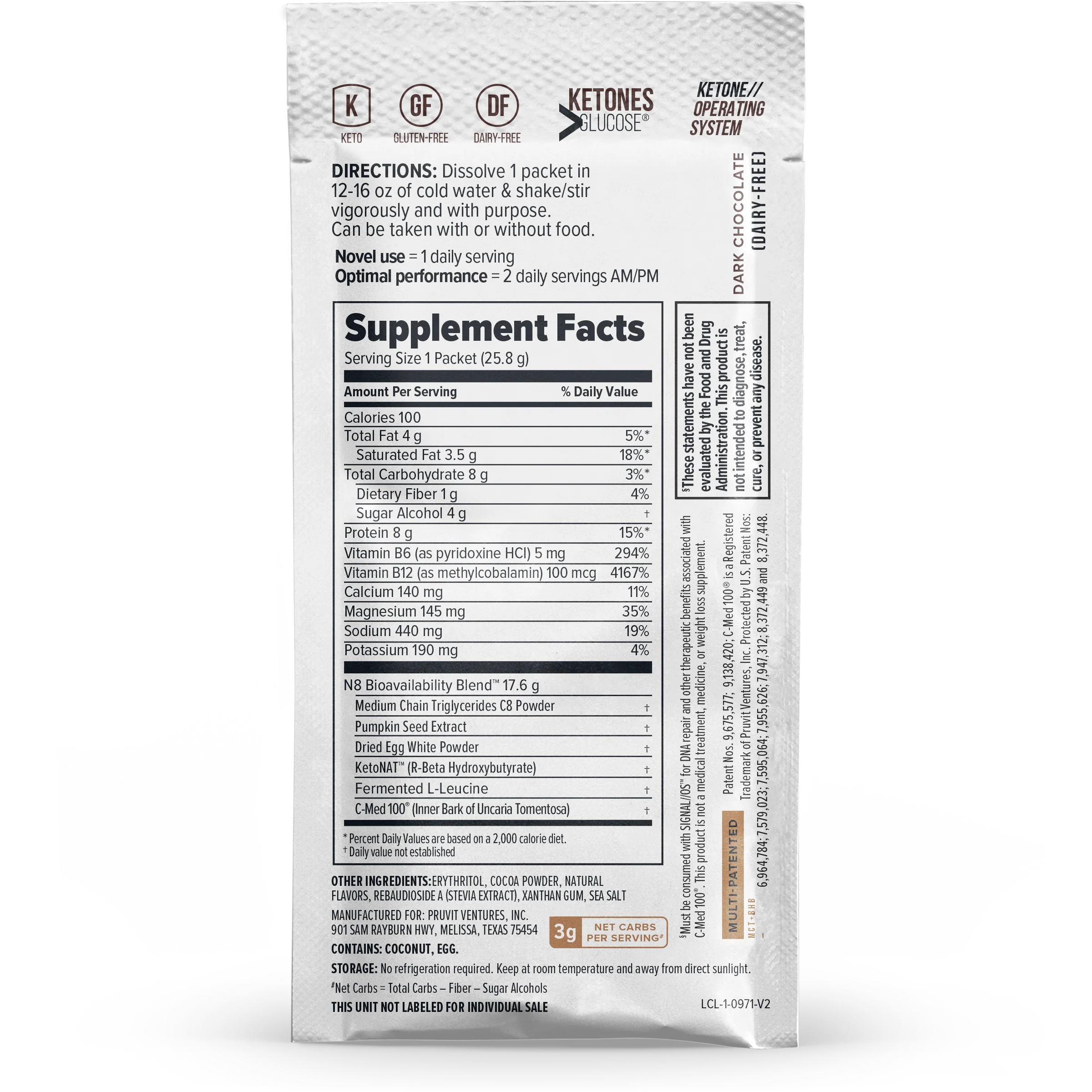 KETO//OS PRØ® Dark Chocolate - Image 2